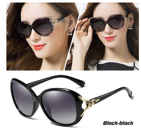 Gafas de sol polarizadas de Metal para mujer, anteojos de sol femeninos de  diseñador de marca