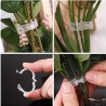 Ganchos de plastico para soporte de plantas abrazaderas para invernadero plantas